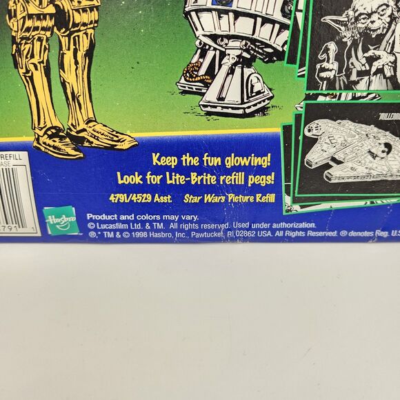 Vintage Star Wars 1998 Hasbro Lite-Brite Picture Refill set - Picture 3 of 7